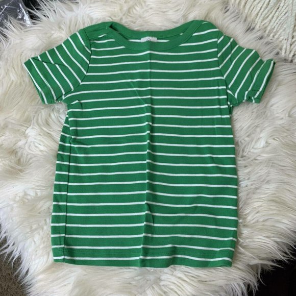 Hanna Andersson Green Striped T-shirt - Picture 1 of 3